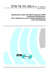 WITHDRAWN ETSI TS 101235-4-V1.1.1 30.5.2000 preview