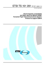 Standard ETSI TS 101281-V1.2.1 26.11.2001 preview