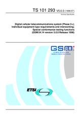 Standard ETSI TS 101293-V5.0.0 31.7.1998 preview