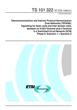 Standard ETSI TS 101322-V1.0.0 1.7.1999 preview