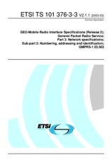 Standard ETSI TS 101376-3-3-V2.1.1 26.3.2003 preview