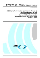 Standard ETSI TS 101376-3-10-V2.1.1 26.3.2003 preview