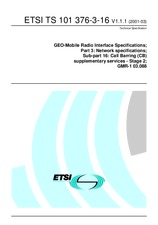Standard ETSI TS 101376-3-16-V1.1.1 15.3.2001 preview