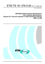 Standard ETSI TS 101376-3-20-V1.1.1 15.3.2001 preview