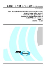 Standard ETSI TS 101376-3-22-V2.1.1 26.3.2003 preview