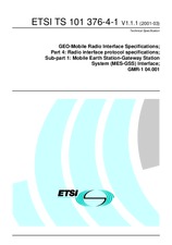 Standard ETSI TS 101376-4-1-V1.1.1 15.3.2001 preview