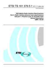 Standard ETSI TS 101376-5-1-V1.1.1 15.3.2001 preview