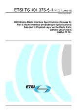 Standard ETSI TS 101376-5-1-V1.2.1 11.2.2005 preview