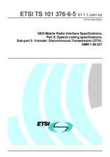 Standard ETSI TS 101376-6-5-V1.1.1 15.3.2001 preview