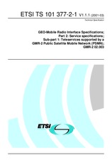 Standard ETSI TS 101377-2-1-V1.1.1 15.3.2001 preview