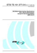 Standard ETSI TS 101377-2-6-V1.1.1 15.3.2001 preview