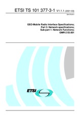 Standard ETSI TS 101377-3-1-V1.1.1 15.3.2001 preview
