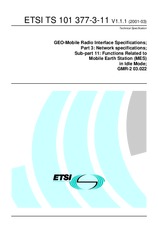 Standard ETSI TS 101377-3-11-V1.1.1 15.3.2001 preview