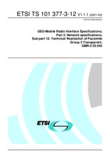 Standard ETSI TS 101377-3-12-V1.1.1 15.3.2001 preview