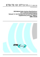 Standard ETSI TS 101377-3-14-V1.1.1 15.3.2001 preview