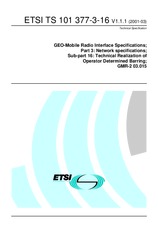 Standard ETSI TS 101377-3-16-V1.1.1 15.3.2001 preview
