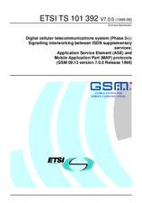 Standard ETSI TS 101392-V7.0.0 13.8.1999 preview