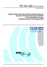Standard ETSI TS 101402-V6.0.0 29.4.1999 preview