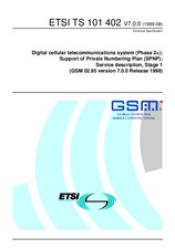 Standard ETSI TS 101402-V7.0.0 13.8.1999 preview