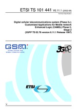 WITHDRAWN ETSI TS 101441-V6.11.0 30.6.2002 preview