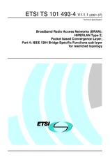 Standard ETSI TS 101493-4-V1.1.1 24.7.2001 preview