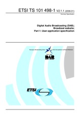 Standard ETSI TS 101498-1-V2.1.1 6.1.2006 preview