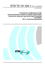 Standard ETSI TS 101524-1-V1.1.1 4.4.2000 preview