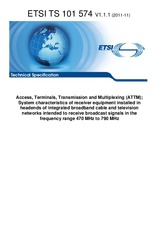Standard ETSI TS 101574-V1.1.1 18.11.2011 preview