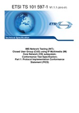 Standard ETSI TS 101597-1-V1.1.1 23.7.2013 preview