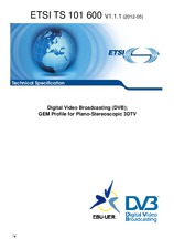Standard ETSI TS 101600-V1.1.1 3.5.2012 preview