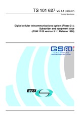 Standard ETSI TS 101627-V5.1.1 31.7.1998 preview