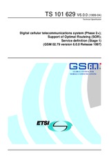 Standard ETSI TS 101629-V6.0.0 29.4.1999 preview