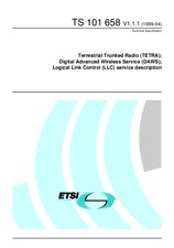 Standard ETSI TS 101658-V1.1.1 23.4.1999 preview