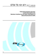 Standard ETSI TS 101671-V2.7.1 10.9.2003 preview