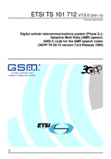 Standard ETSI TS 101712-V7.6.0 31.12.2001 preview