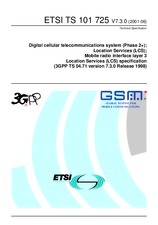 Standard ETSI TS 101725-V7.3.0 19.7.2001 preview