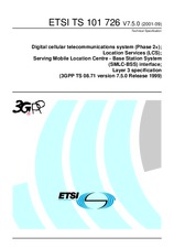 Standard ETSI TS 101726-V7.5.0 30.9.2001 preview