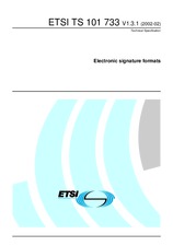 Standard ETSI TS 101733-V1.3.1 15.2.2002 preview