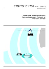 Standard ETSI TS 101736-V1.1.1 18.7.2000 preview