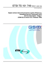 Standard ETSI TS 101749-V8.0.1 1.6.2001 preview