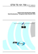 Standard ETSI TS 101759-V1.2.1 13.1.2005 preview