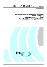 Standard ETSI TS 101761-1-V1.2.1 7.11.2000 preview