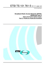 Standard ETSI TS 101761-5-V1.1.1 24.7.2001 preview
