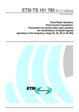 Standard ETSI TS 101785-V1.1.1 13.4.2000 preview