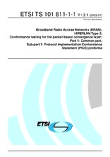 Standard ETSI TS 101811-1-1-V1.3.1 25.7.2003 preview