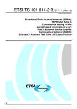 Standard ETSI TS 101811-2-3-V1.1.1 17.12.2001 preview