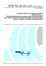 Standard ETSI TS 101811-3-3-V1.2.1 25.7.2003 preview