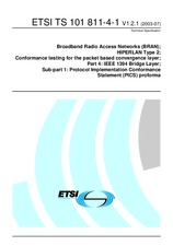 Standard ETSI TS 101811-4-1-V1.2.1 25.7.2003 preview