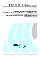 Standard ETSI TS 101818-3-V1.1.1 11.7.2001 preview