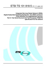 Standard ETSI TS 101818-5-V1.1.1 11.7.2001 preview